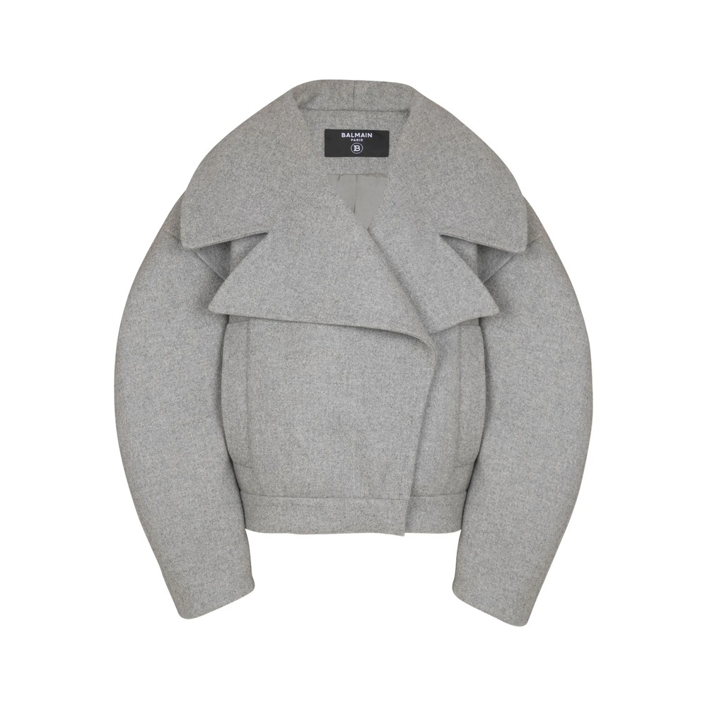 Balmain Oversized-lapel Wool-cashmere Coat