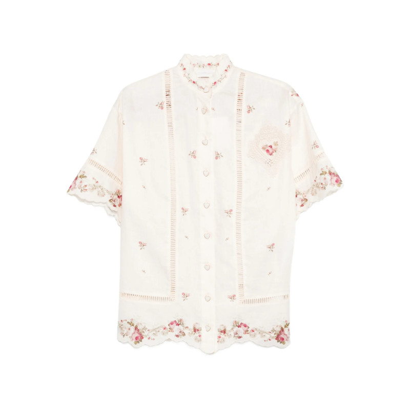 Zimmermann Patience Lace Floral Shirt