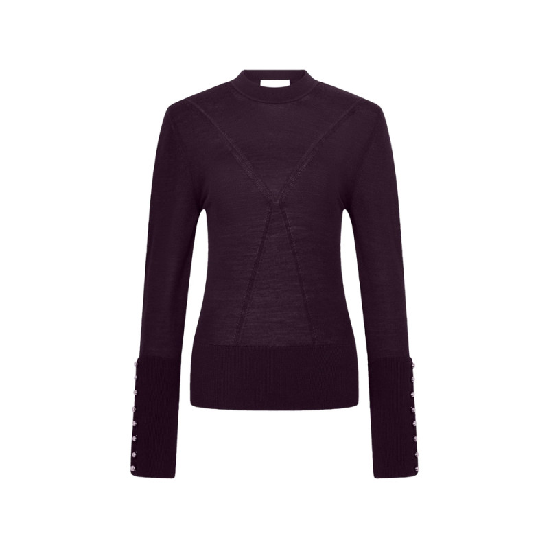 Rabanne Button-cuff Knitted Sweater