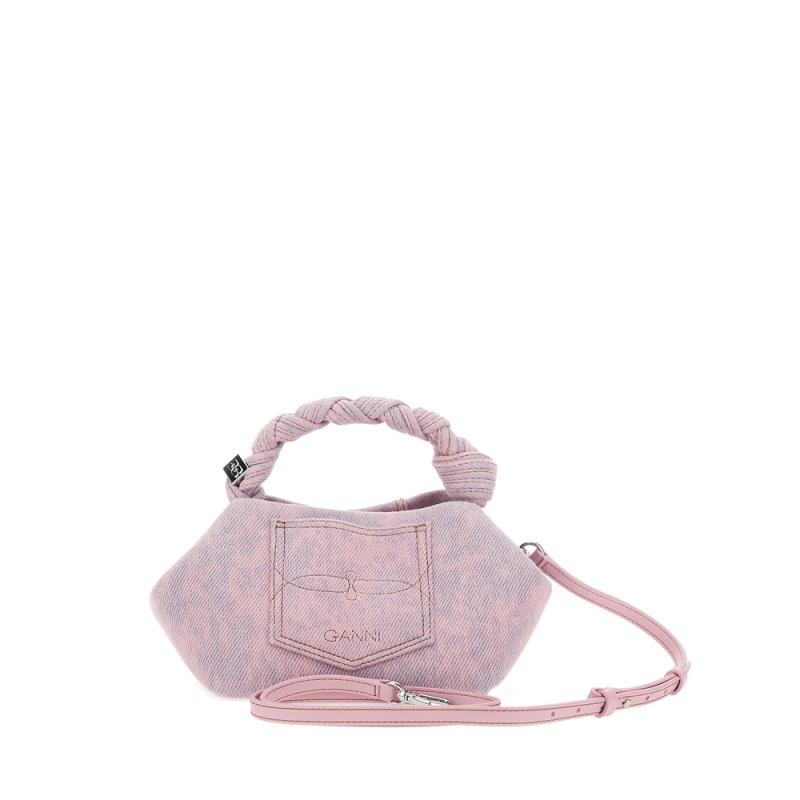 Ganni Mini Bou Denim Tote Bag