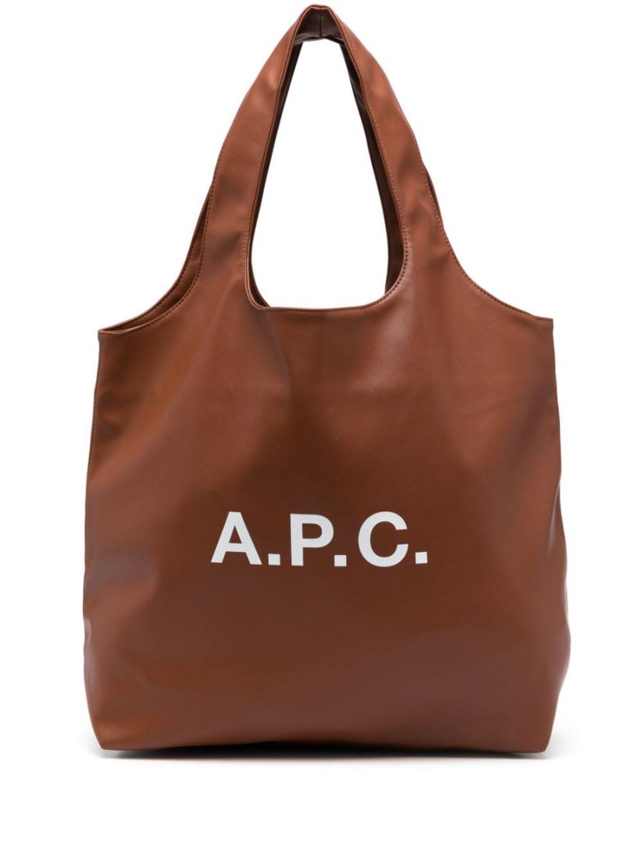 logo-print tote bag