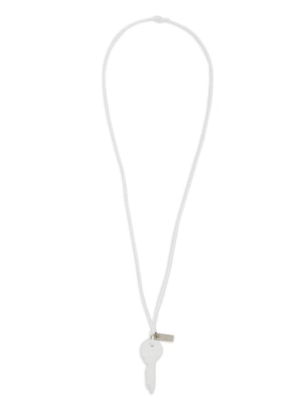 Candle Waxed key-pendant necklace