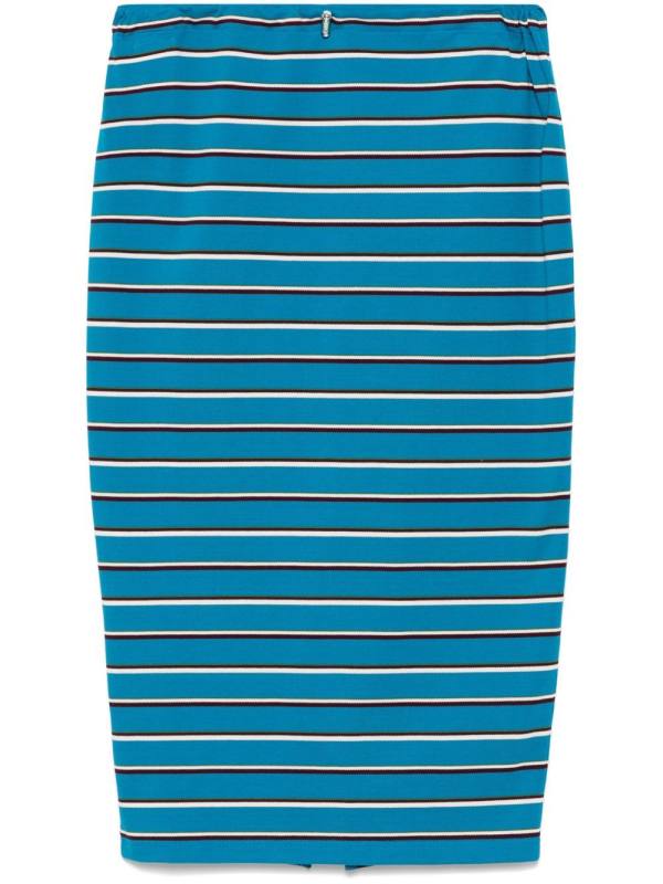 striped midi skirt