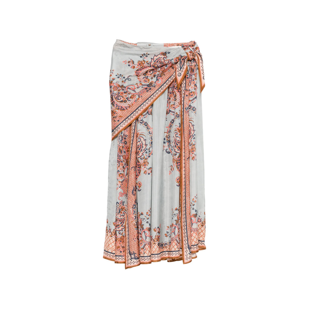 Zimmermann Aster Side-tie Midi Skirt