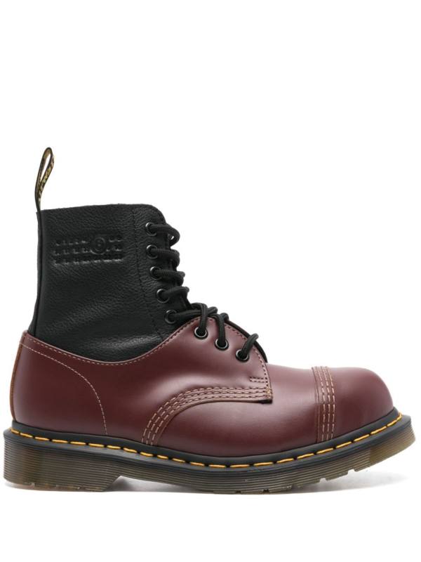 colourblock combat boots