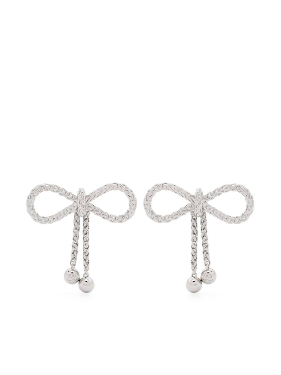 bow-motif earrings