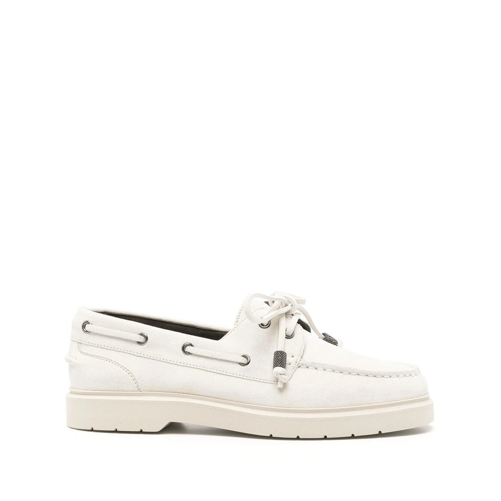 Brunello Cucinelli Suede Boat Shoes