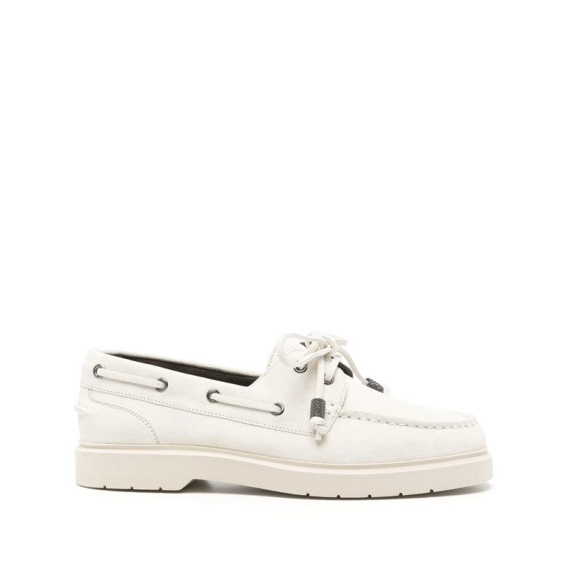 Brunello Cucinelli Suede Boat Shoes