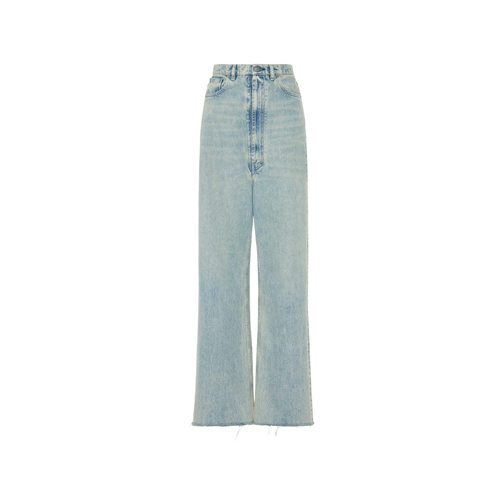 Maison Margiela Raw-cut Wide-leg Denim Jeans