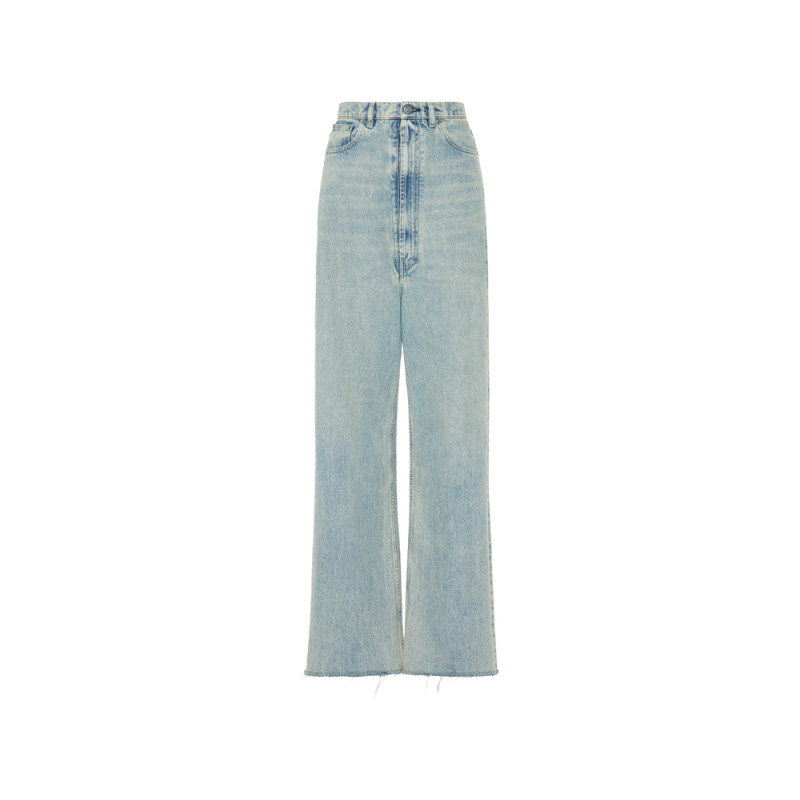 Maison Margiela Raw-cut Wide-leg Denim Jeans