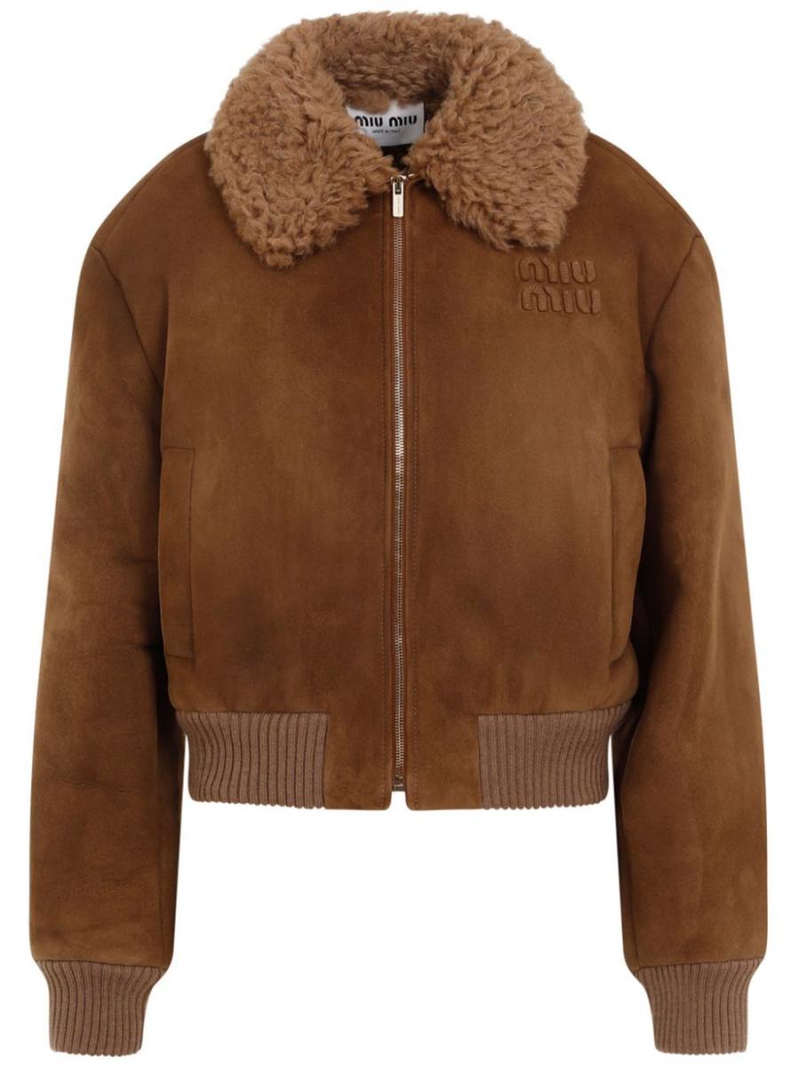 logo-patch bomber jacket