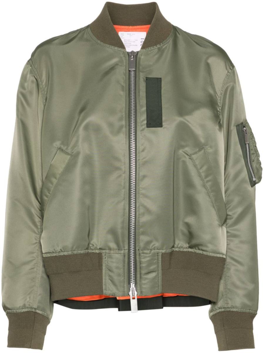 zip-up bomber jacket