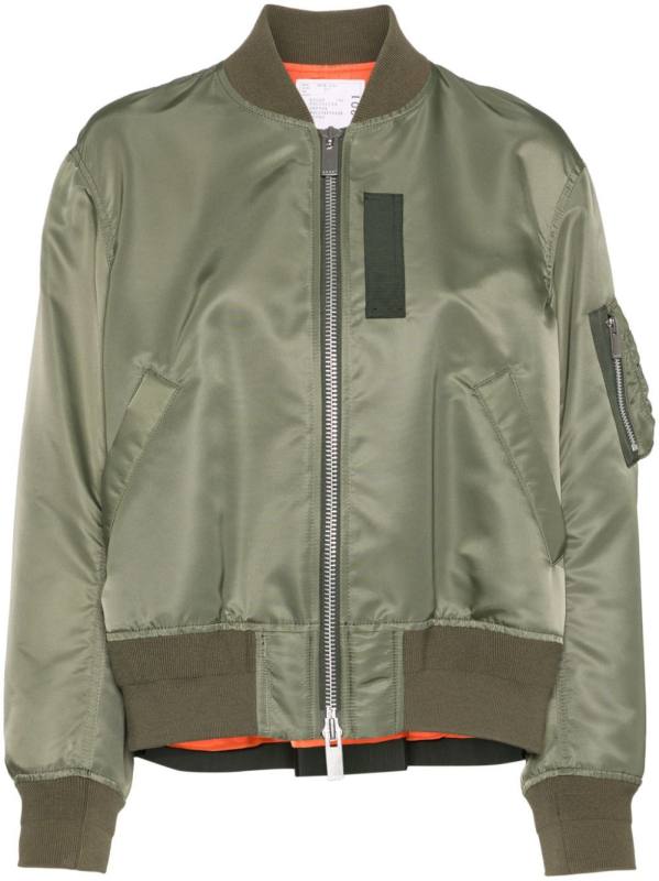 zip-up bomber jacket