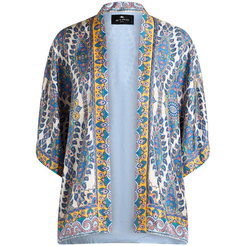 Etro Paisley-print Silk Robe Jacket