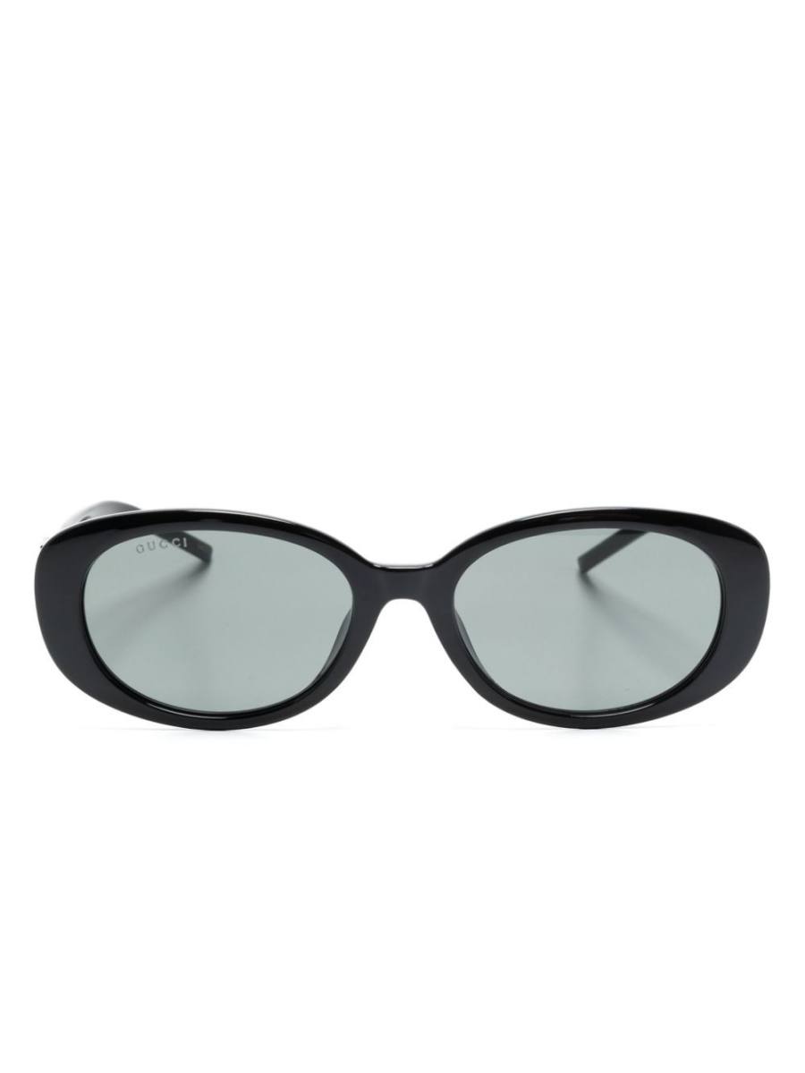 G-motif oval-frame sunglasses