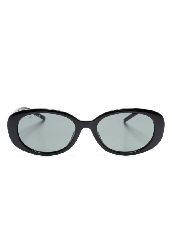 G-motif oval-frame sunglasses