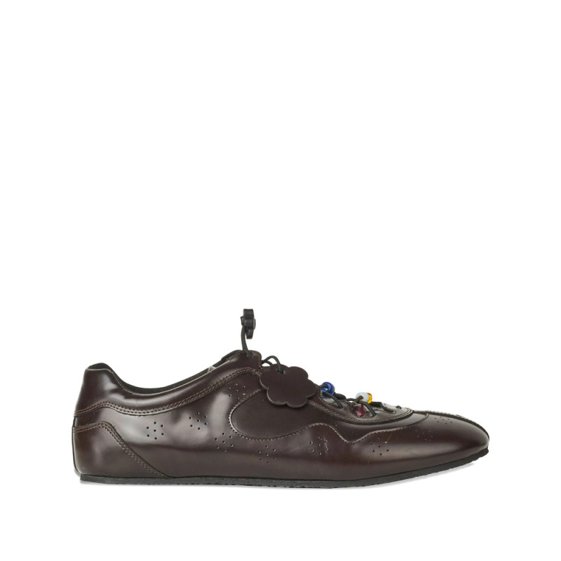 Cecilie Bahnsen Blaise Beaded Leather Sneakers