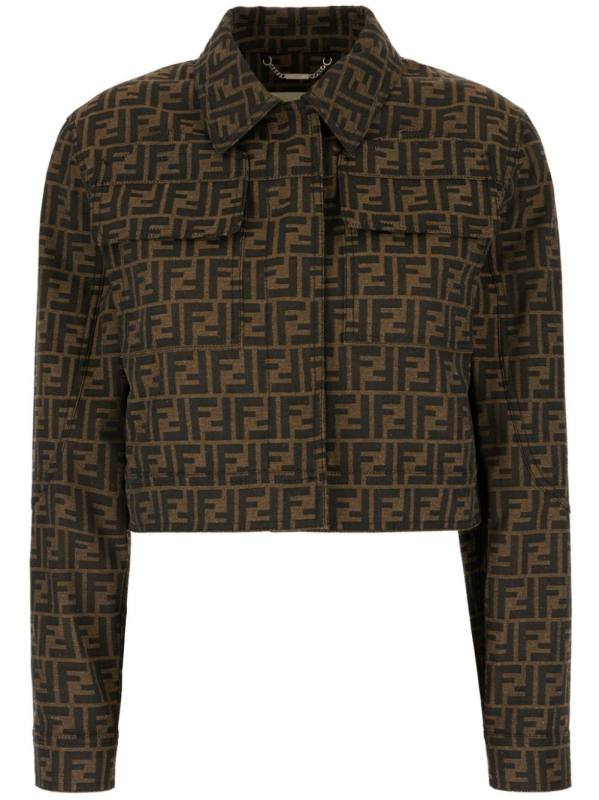 FF-motif cropped jacket