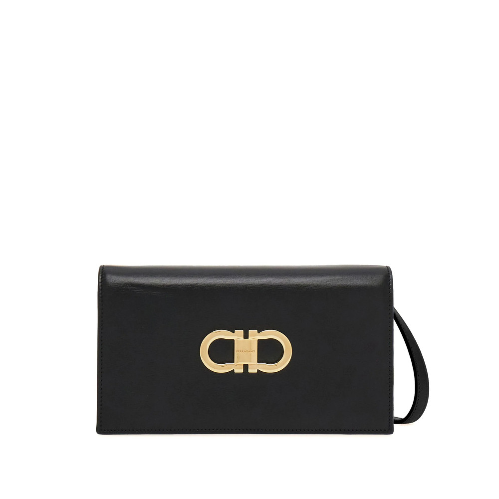 Ferragamo Double Gancini Leather Mini Bag