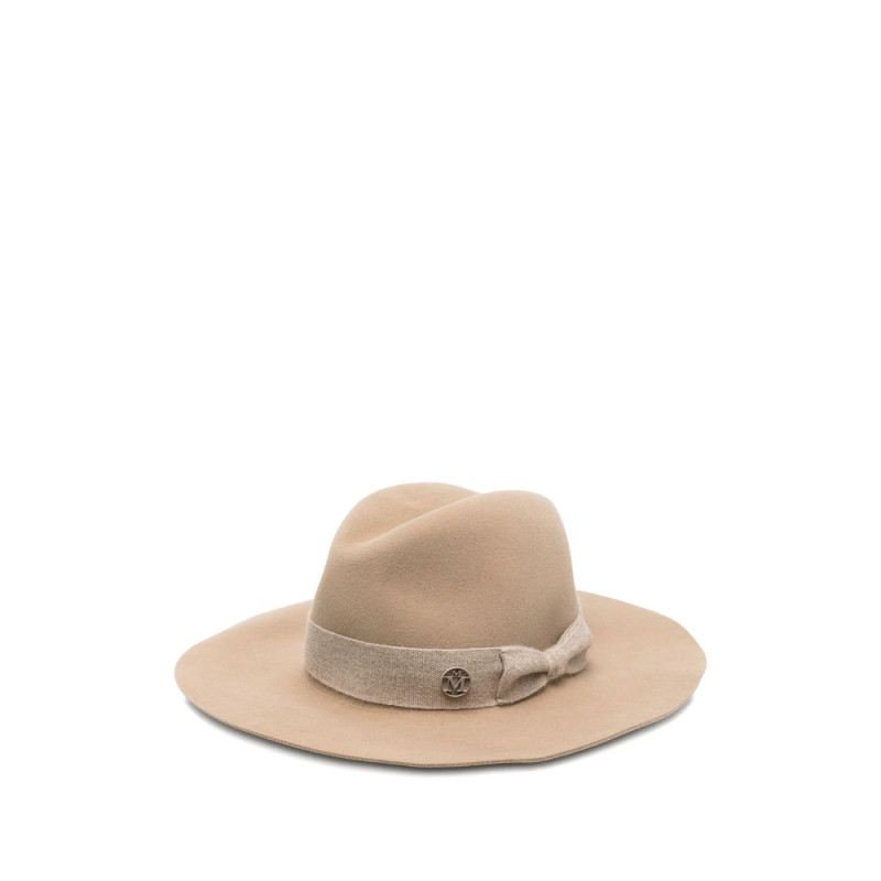 Maison Michel Bow-detailed Felt Hat