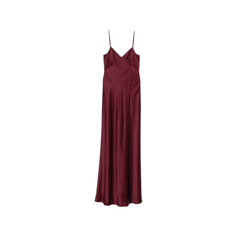 Max Mara Pianoforte Silk Satin Slip Dress