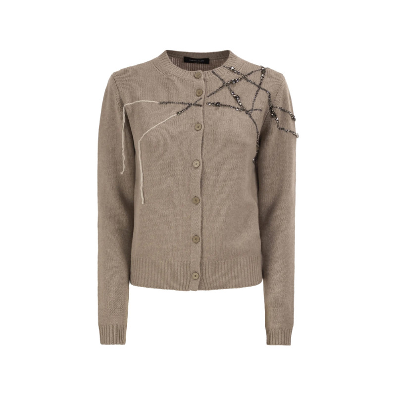 Fabiana Filippi Crystal-embellished Embroidered Cardigan