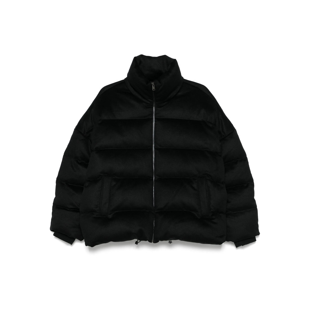 Soft Goat High-neck Puffer Jacket