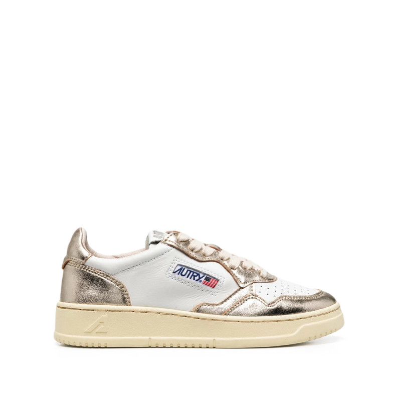 Autry Medalist Low "Bicolor White/Platinum" Sneakers
