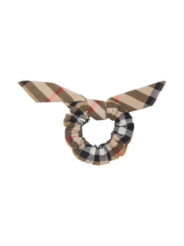 checked cotton scrunch