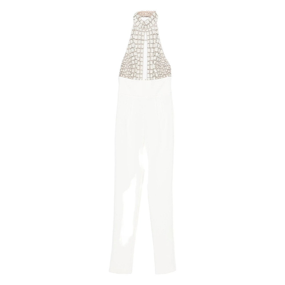 Elisabetta Franchi Embellished Halter-neck Jumpsuit
