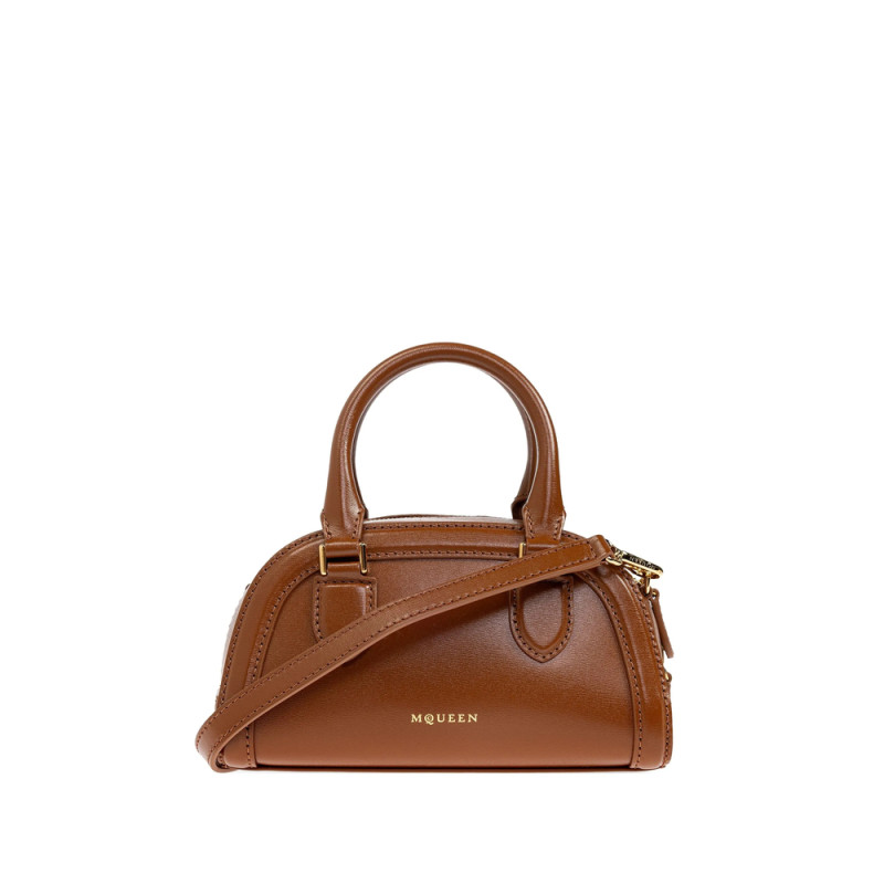 Alexander Mcqueen Mini Structured Leather Tote Bag