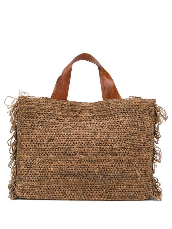 Onja woven fringed tote bag
