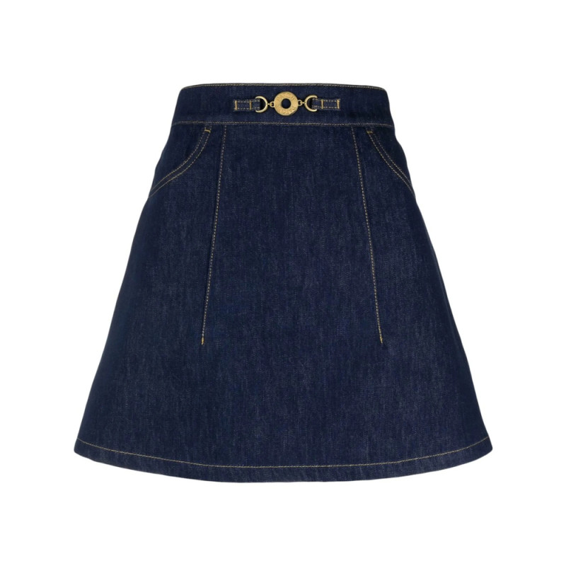 Patou Organic-denim A-line Miniskirt