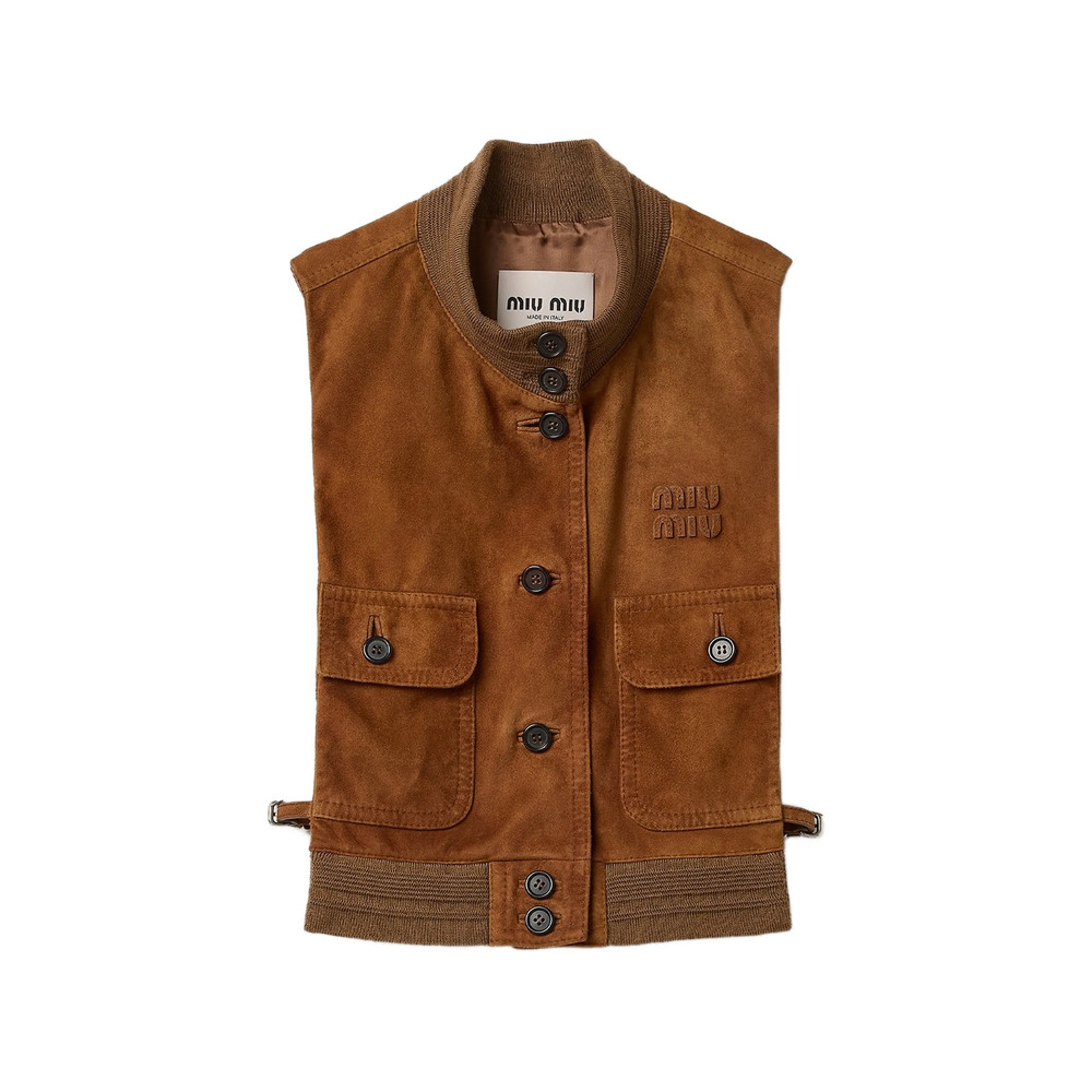 Miu Miu Button Leather Vest