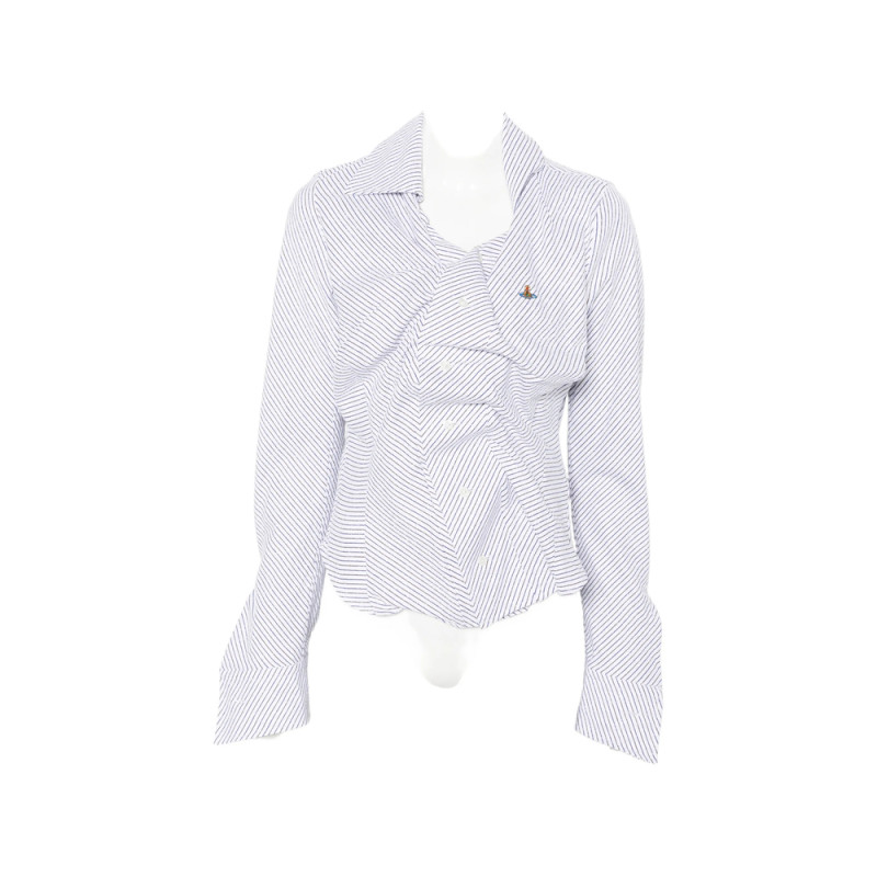 Vivienne Westwood Drunken Striped Layered Shirt