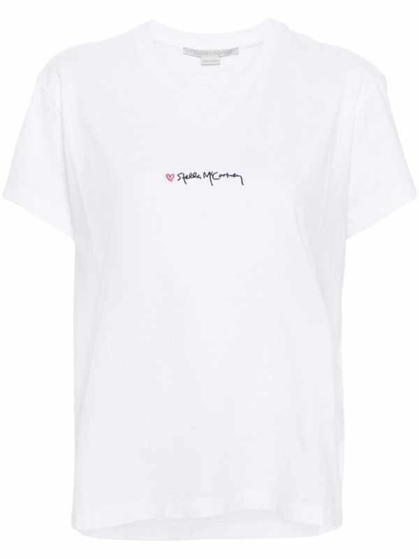 logo-embroidered cotton T-shirt