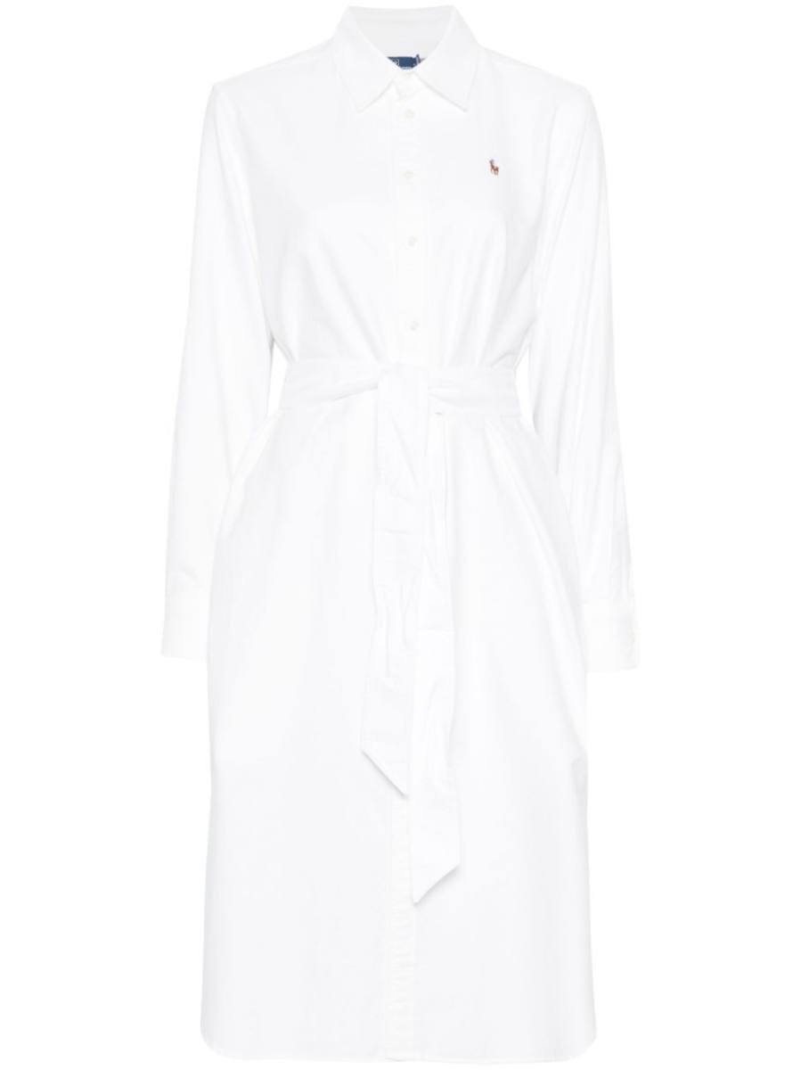 Polo Pony-embroidered midi dress
