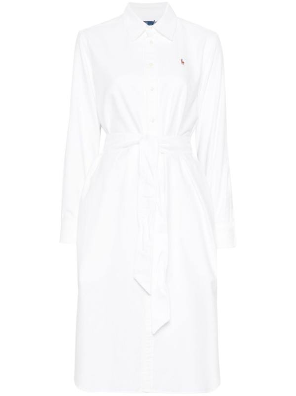 Polo Pony-embroidered midi dress