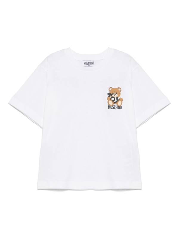 teddy bear-print T-shirt