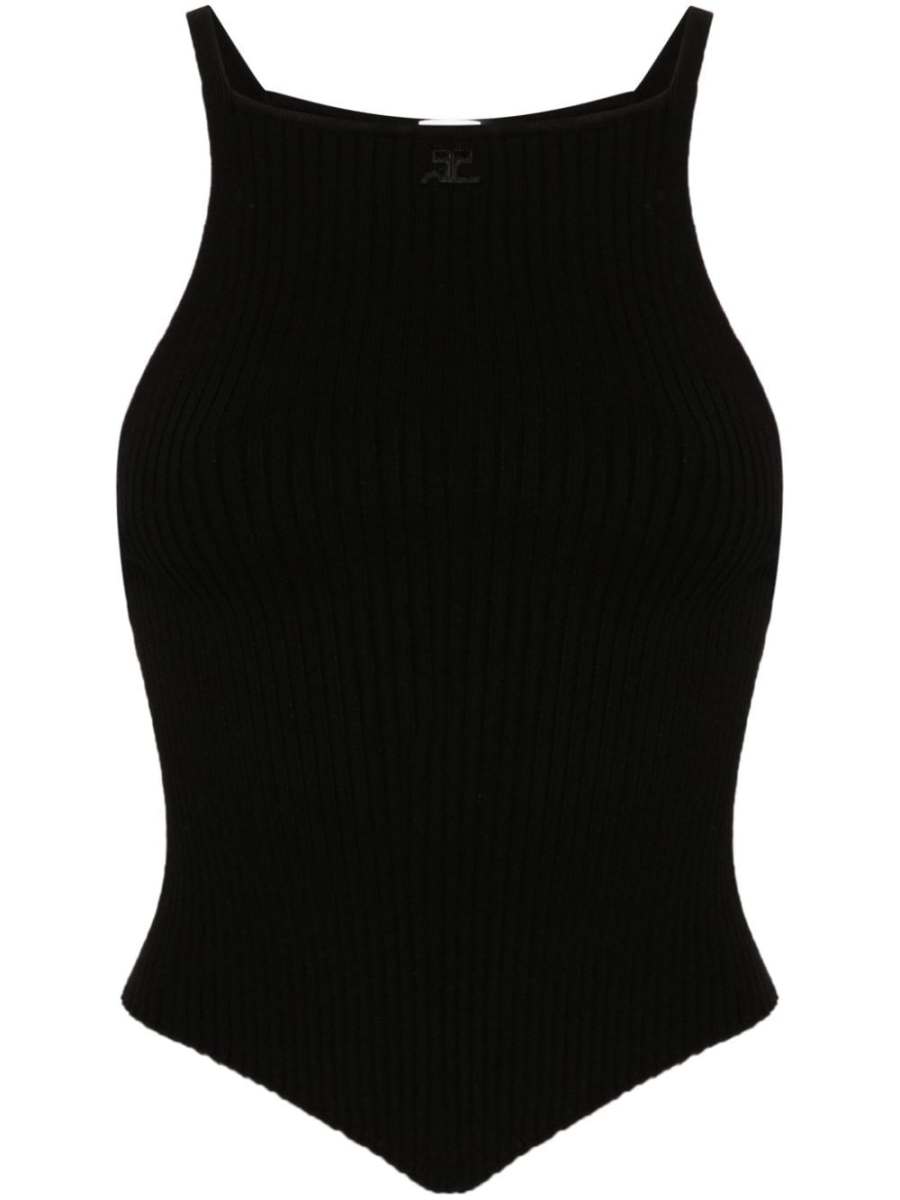 Signature Top - Courreges - Cotton - Black