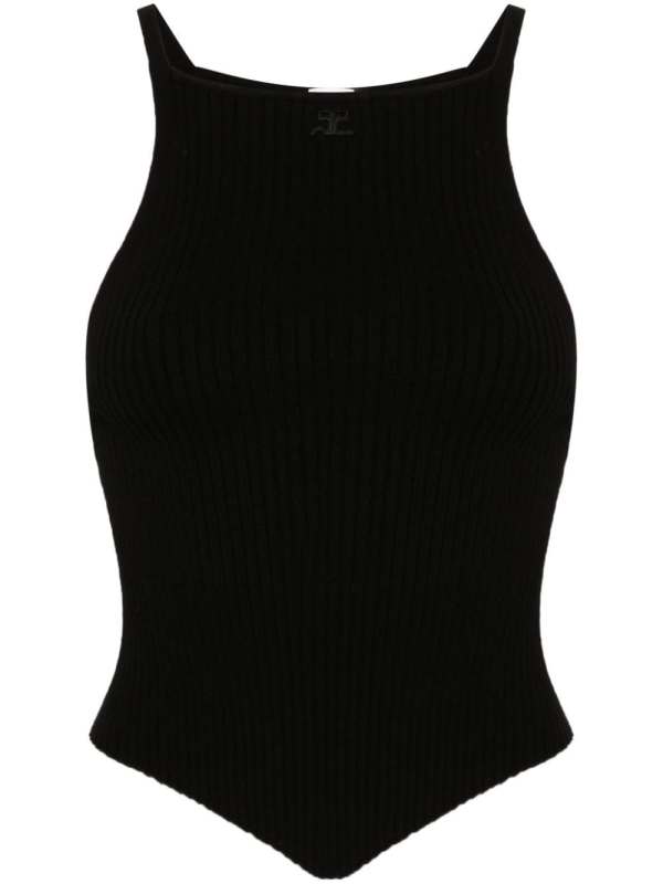 Signature Top - Courreges - Cotton - Black