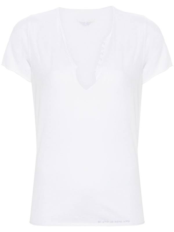 rhinestone-embellished cotton T-shirt