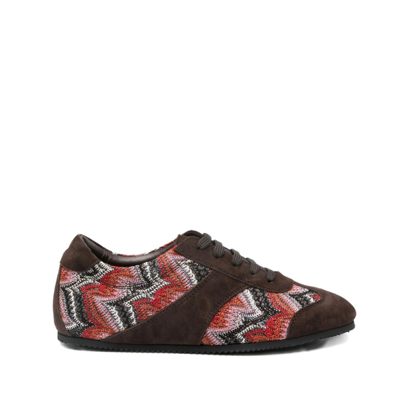 Missoni Patterned Suede Trainers