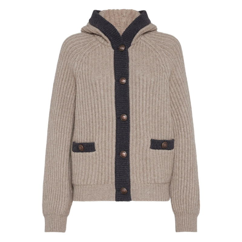 Brunello Cucinelli Cashmere Feather-yarn Cardigan