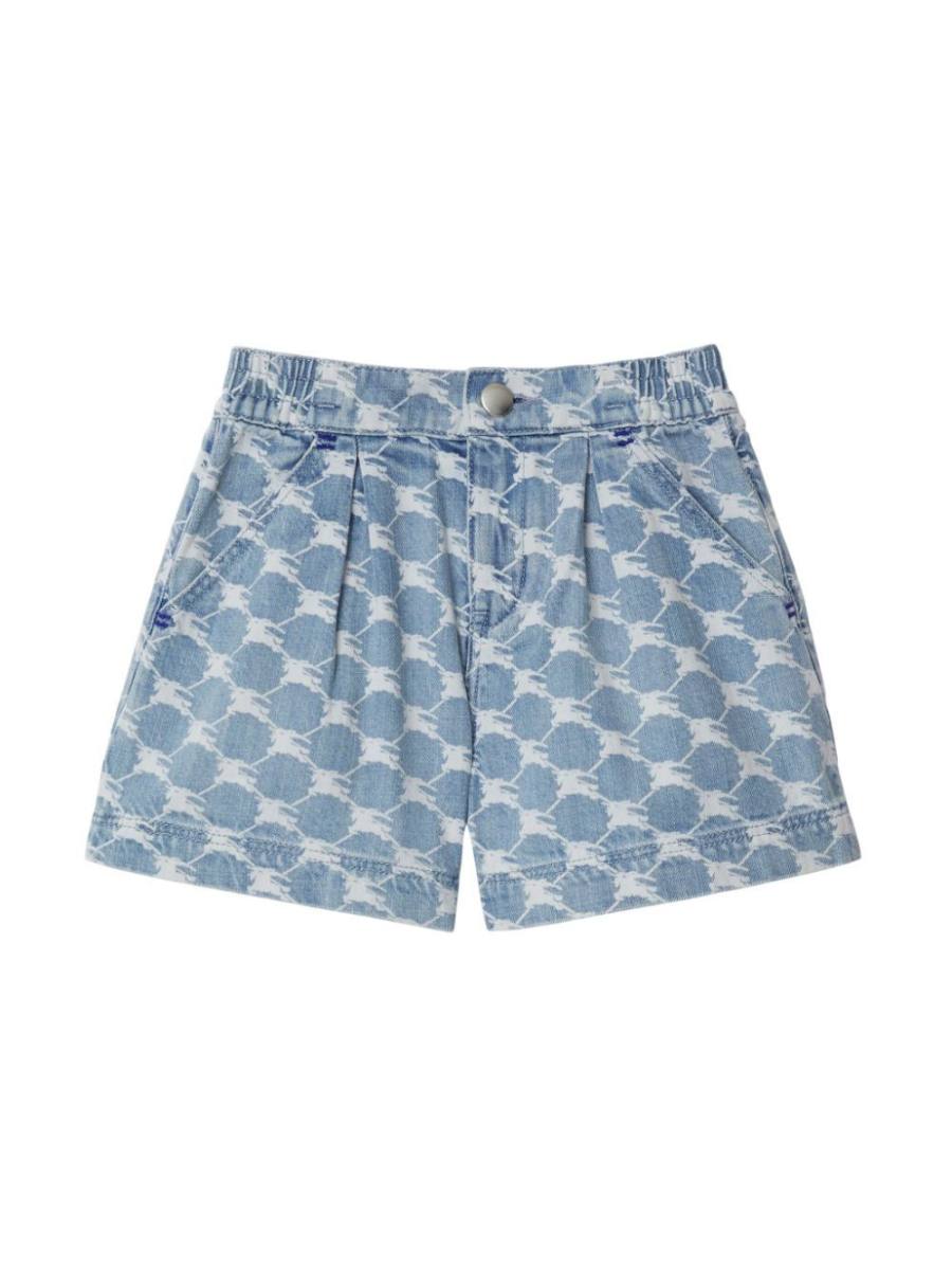 EKD graphic-print denim shorts