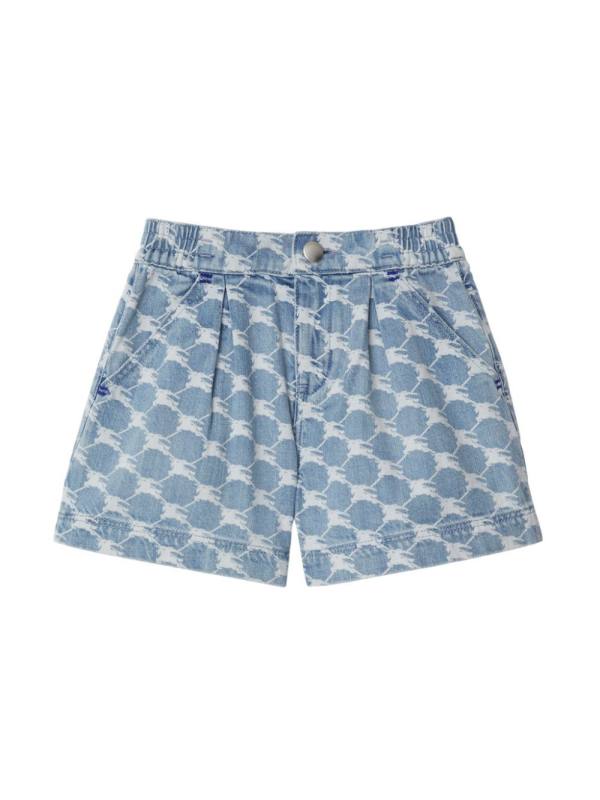 EKD graphic-print denim shorts