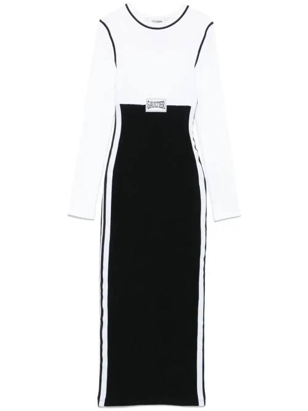 colour-block maxi dress
