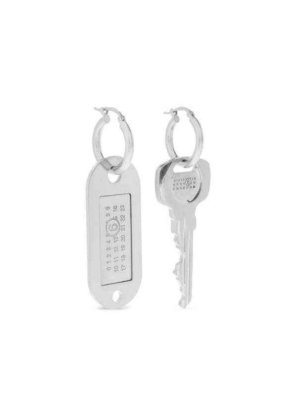 Tag and Key earrings