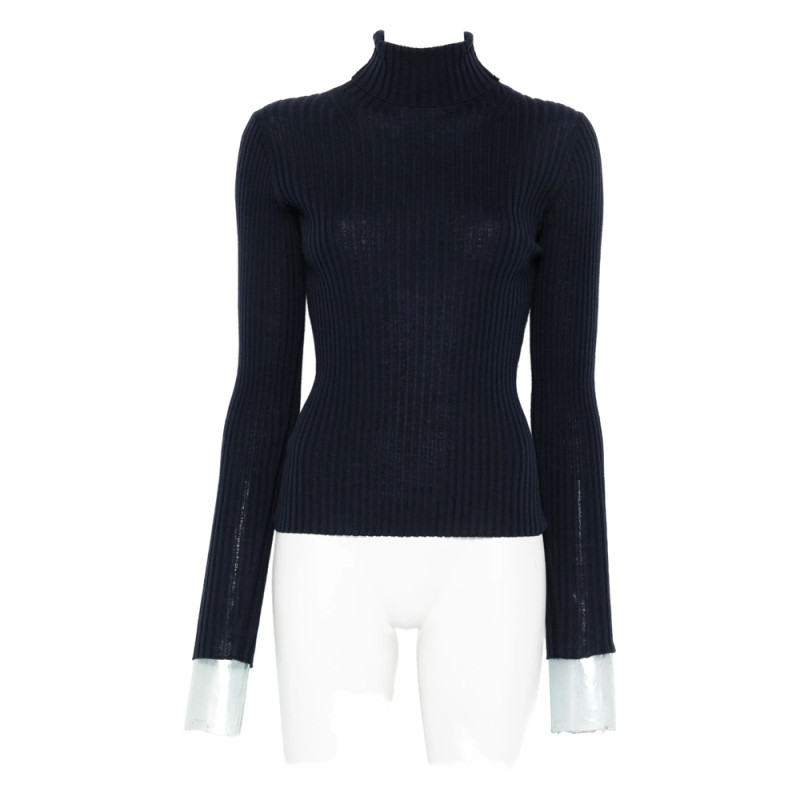 Soeur Ribbed High-neck Sweater