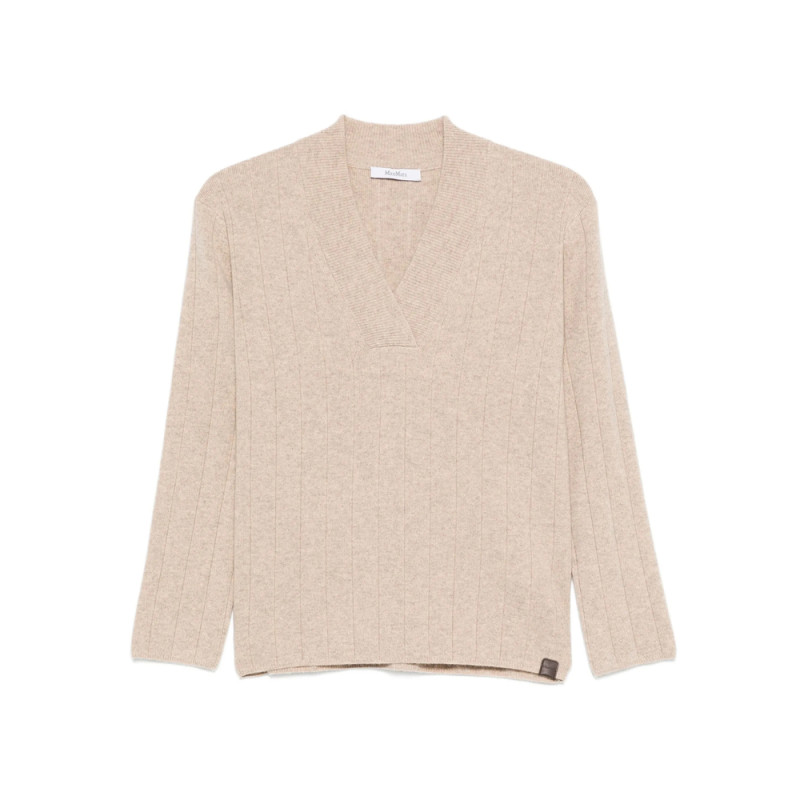 Max Mara Arten Ribbed V-neck Jumper